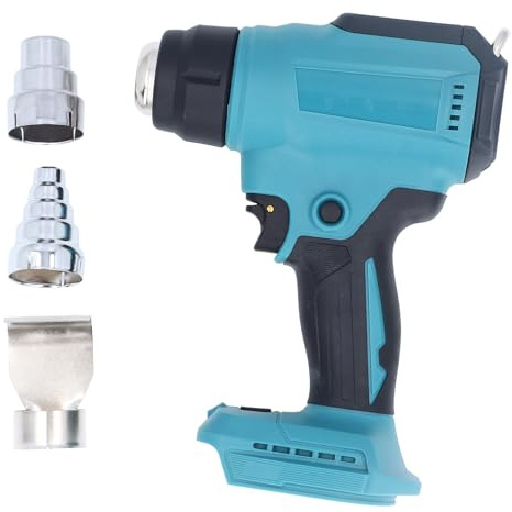 Sändlös Varmluftspistol, 30 ℃ Till 550 ℃ Variabel Temperatur Fastvärme Luft Hot300W Uppladdningsbar Digital Display Electric Heat Windwith 3, Tools Tools