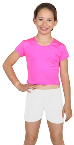 Crazy Chick® Girls Neon Stretch Hot Pants Shorts Dance Gym Tutu Shorts Age: 5-12 yrs