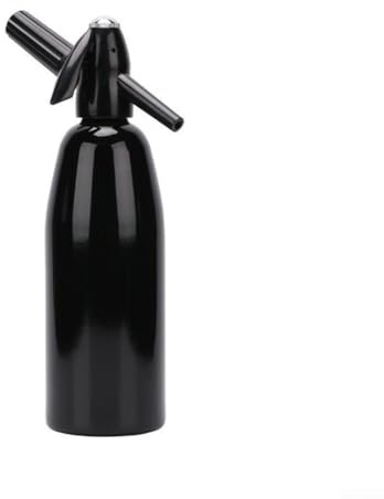 Machine à eau gazéifiée pour bouteilles de soda style ruisseau de soda, machine à boissons pétillantes, station de boisson à la maison, station de boisson en aluminium rouge, longueur 33 cm (noir)
