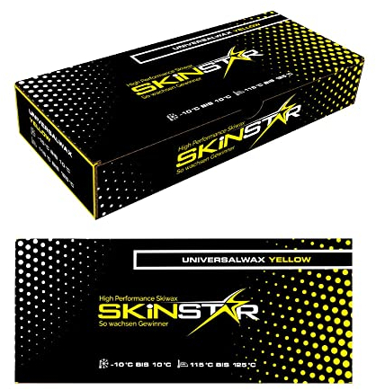 SkinStar Universal Wachs Yellow Edition Ski und Langlauf Wachs Ski Wax 250g