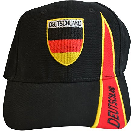 Flaggenfritze Kappe Motiv Deutschland Fahne, Fan I - Cap mit Deutscher Fahne