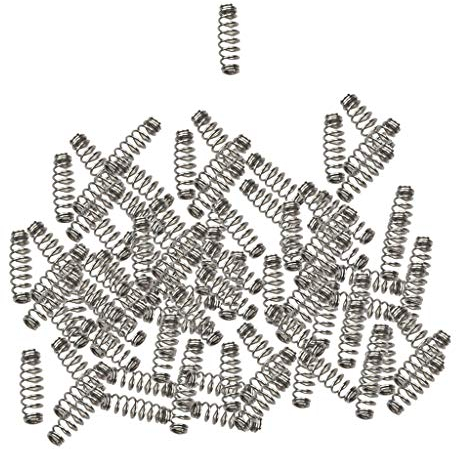 Perfeclan 100pcs Wirbelhaken Angelhaken mit Federl,Angeln Zubehör,Rostfreier Stahl, Hochfest, Vielseitig Einsetzbar