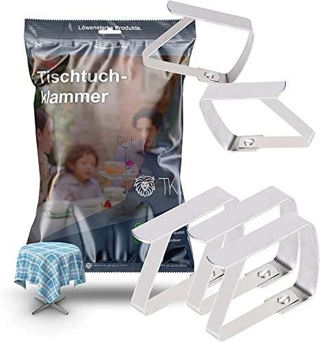 TK Gruppe Timo Klingler 30x Tischtuchklammern Klammern Set - Tischtuchhalter - Tischdeckenklammern aus Aluminium als Klammer für Tischdecken, Tische