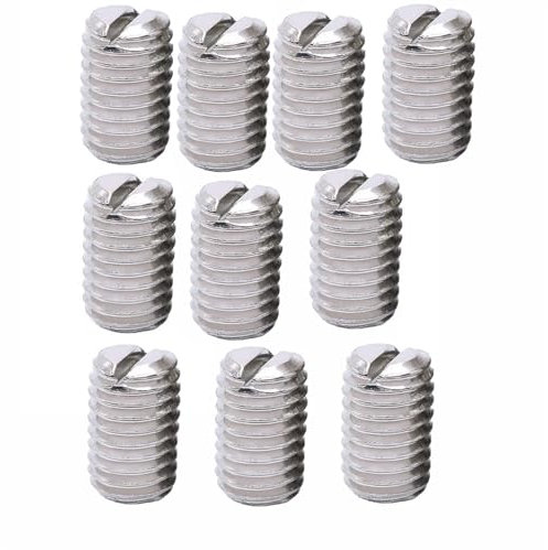 gioco filettato Perno in ottone con intaglio a testa singola M1.6 M2 M2.5 M3 M4 M5 M6 M8 Vite a punta piatta con intaglio Vite filettata in acciaio inossidabile Bulloni vite trapezoidale (Color : 4mm