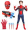 SERTAS Spider Cosplay Costume for kids,Spider Jumpsuit Set,Boys Superhero Costume,Superhero Fancy Dress,Jumpsuit Bodysuit World Book Day Costume for Kids