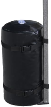 4 Stück 18x40cm Wassergewichtstaschen Outdoor Zeltbefestigung Pavillonstandfüße PVC Wasserbeutel Pavillon Gewichte Pavillon Standfuß mit Wasser Befüllbar,für Gartenzelte Baldachinzelt,Schwarz