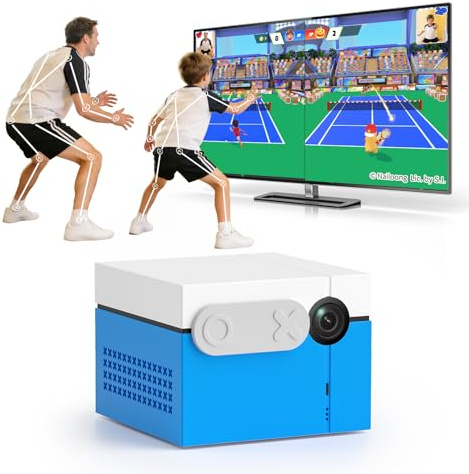 KINHANK MotionX Consola de Juegos para Niños y Familias, Sistema de Videojuegos Interactivo con Detección de Movimiento AI para Padres e Hijos, con 40+ Juegos, Actualización Mensual, Plug and Play