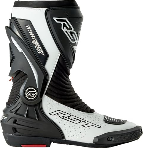 RST Tractech Evo D3O Bottes de moto perforées, noir/blanc, 46