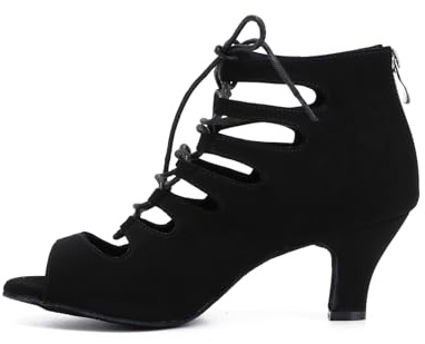 Syrads Zapatos de Baile Latino para Mujer Salsa Tango Bachata Vals Zapatos de Baile de Salón Suela Blanda 969