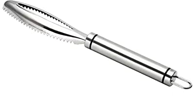 Kiuiom Fischpinzette, Küchenpinzette, Fischschuppen Entferner, Fischmesser Fischschupper Fischentschupper Fish Scale Remover Fischschuppenschaber Entschupper für Fisch Koch Gadget für Fisch Reiniger