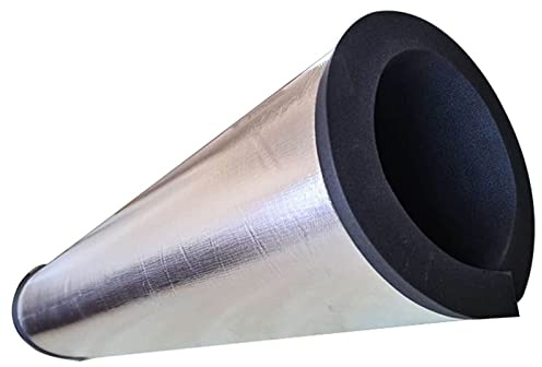 Selbstklebende Rohrisolierung, ID 120 Mm ~ 325 Mm Frostschutzisolierrohr Aus Aluminiumfolie, Rohrdämmung Hitzebeständig, Für Kalt- Und Warmwasserleitungen ( Color : ID160mm , Size : 30mm )