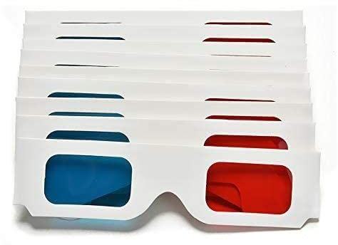 BVSPA General Packaging Paper Cardboard 3D Classes Red Cyan Anaglyph Disposable Decoder Vison Glasses 3D F2E4 For Movie Glasses