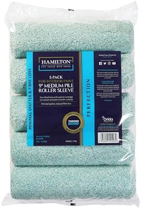 5 x 9 Hamilton Perfection Medium Pile Roller Sleeves 1.75 Core