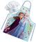 Sorrisini Delantal Infantil y Gorro de Cocinero para Niños Frozen Elsa, Mandil Niño, Delantal Niños y Sombrero para Cocinar o Pintar, 3-8 Años Frozen-Spring