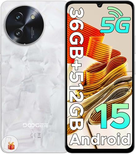 DOOGEE Smartphone 5G Note 59 Pro+ Android 15, 512GB ROM+36(12+24) GB RAM Telefono Cellulare, 6250mAh 6.75 HD+ 120Hz Schermo Telefoni 50MP+8MP, Cellulari Face Unlock/Fingerprint/NFC