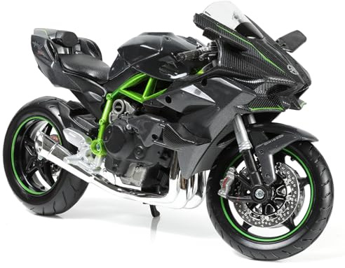 SHINESIGNAL Motorcycle Toy Compatible for Kawasaki Ninja H2R, 1:12 Mini Die-cast Moto Model, Motorcycle Toy Gift for Kids 8–14 & Adults