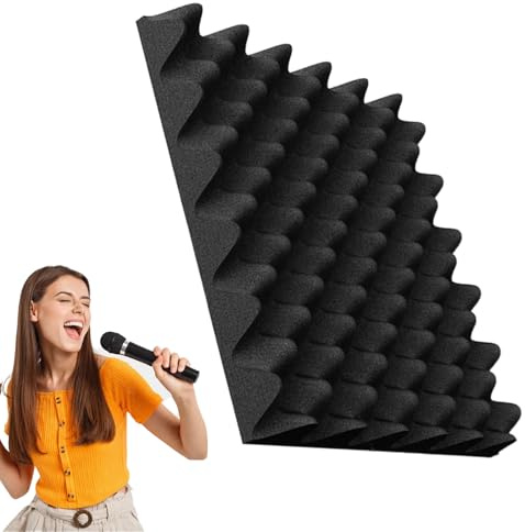 Schalldichte Akustikplatten aus Schaumstoff für Wände – Akustikschaumstoff | Akustikplatten | Absorbierende Platten aus Akustikschaumstoff | feuerfester Eckschaum, selbstklebend