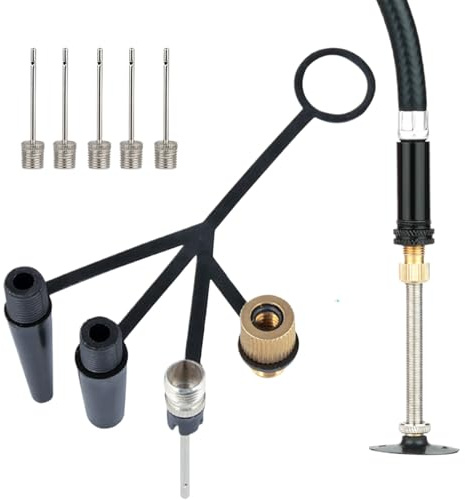 Generisch Cykelventiladapter – luftpumpsändkåpa med 4 klor ventilskaftadapter för, gym, simning, uppblåsbar leksak, pendling