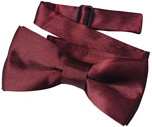 Miobo Nœud papillon pour enfant garçon avec fermeture à crochet et réglable - Rouge - X-Small