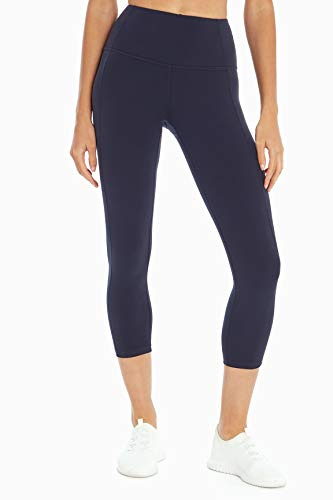Marika Brooke - Leggings Capri da Donna a Vita Alta a metà Polpaccio