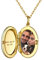 PROSILVER Damen aufklappbar Oval Medaillon zum Öffnen Silber 925 18k vergoldet personalisiert Oval Anhänger mit Foto Bilder Amulett Souvenir für Weihnachten Valentinstag
