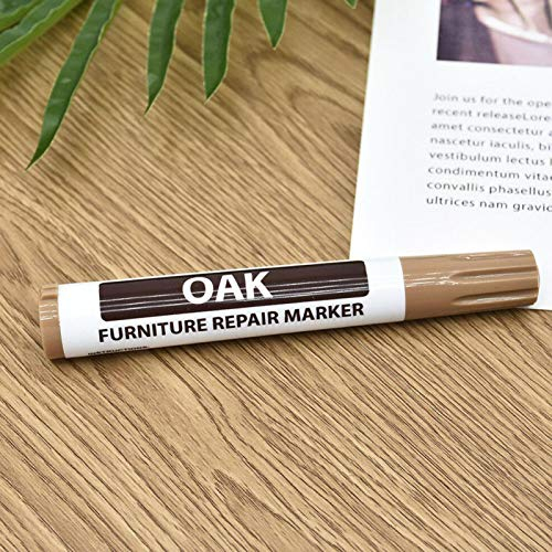 Furniture Repair Wood Markers Kit for Stains, Scratches, Wood Floors, Tables, Desks,Touch Ups, and Cover Ups(Oak)