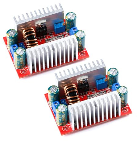 Hailege 2 st 400 W 15A DC Step up Boost Power modul 8,5-50 V till 10-60 V konstant ström justerbar transformator spänning booster LED-drivmodul