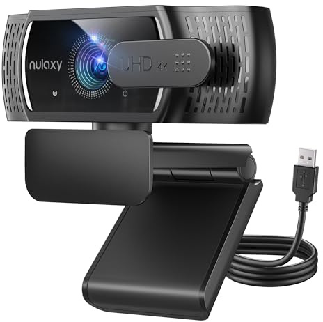 Nulaxy QHD 4K Webcam mit Automatischer Lichtkorrektur & Rauschunterdrückung | Nulaxy QHD 4K Webcam mit Automatischer Lichtkorrektur & Rauschunterdrückung