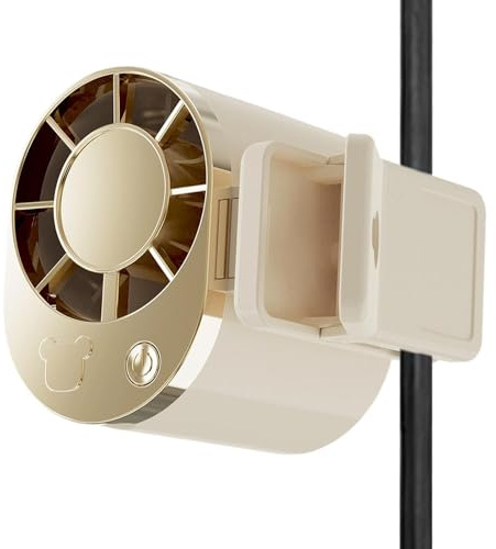 Ventilador Ponible | Dispositivo USB Recargable con Pantalla LED y 3 Velocidades Ajustables | Ventilador Con Clip,para Verano Viajes Aire Playa Festivales Deportes Oficinas Escritorio Senderismo