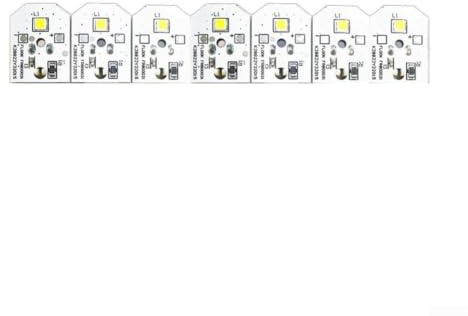 Lot de 7 ampoules de réfrigérateur WR55X11132 WR55X25754 pour appareils GE - Module argenté à économie d'énergie