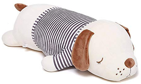 Niuniu Daddy 15 | 1.9 Pound Plush Puppy Weighted Stuffed Animal Soft Plush Toy Dog Cute Cuddle Hugging Pillow, Body Pillow Birthday Gift for Kids Adults Girls Boys