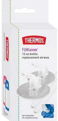 Thermos 12 oz Bottle Replacement Straws - Clear