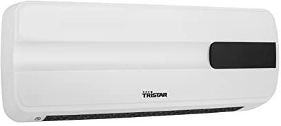 Tristar Elektroheizung - 2000 Watt, 2 wählbare Heizstufen, PTC Keramik, Wandmontage, KA-5070, Weiß