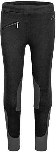 ELT Emmi - Leggings de equitación para niños (talla 116), color negro