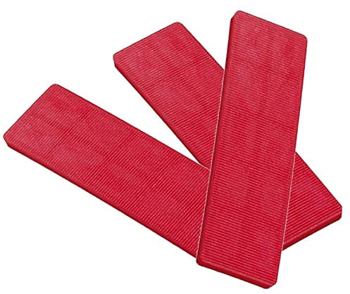 Merriway BH07807 Lot de 100 cales pour vitrage de fenêtre, 100 mm x 28 mm x 6 mm, rouge