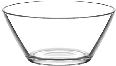 LAV 1x Clear 10.5cm Vega Glass Serving Bowl - Small Kitchen Pasta Salad Fruit Party Platter Food Dip Snack Dishes Set