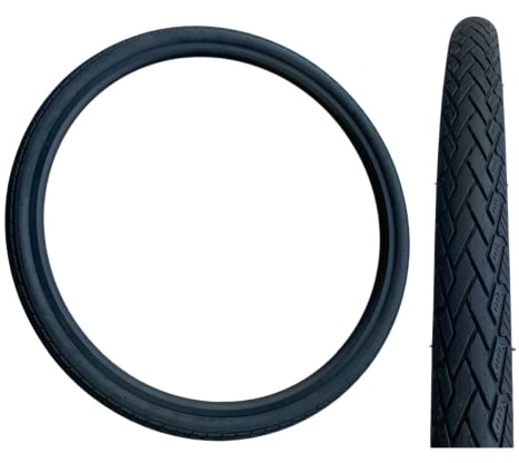 Baldy's Pneu de route lisse 700 x 38c noir pour vélos de trekking hybrides