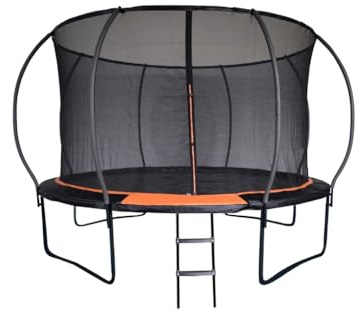 Evo-X Family Trampoline With Safety Zip Netted Enclosure, Premium Outdoor Bouncer Easy Assembly Ideal for Kids and Adults,10 ft