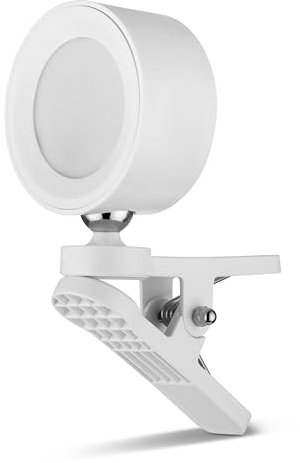 REV Wandleuchte Akku - 150lm, dimmbar, 360° drehbar | Wandleuchte innen ohne Stromanschluss - ideal für Flur, Schlaf- & Wohnzimmer, weiß