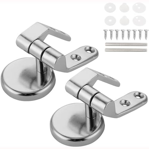 WC-Sitzscharniere, Ersatz für WC-Sitzscharniere, Verstellbare, rostfreie Scharnierschrauben für Toilettensitze, Edelstahl-Ersatzteile für Zuhause, Hotel, Toilettendeckel