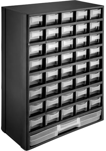 Kleinteilemagazin Sortimentskasten mit 41 Fächern Schubladen Sortimentsboxen