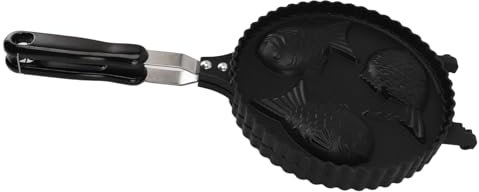 Fafeicy Padella per Waffle di Pesce a Doppio Lato, Design Caruto Cartone Animato, Riscaldamento Uniforme, Alluminio, Padella Taiyaki con Design a Doppia Faccia, Addirittura Riscaldamento, per Snack