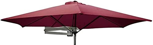 Patio parasoles montado en la Pared con Poste de Metal - balcón de Patio de jardín al Aire Libre.