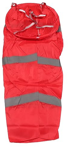 Baxnore Red Windsock Lightweight Strong Polyester Wind Sock Bag for Outdoor Farm Industry Aviation 100cm Wind Direction Measurement Indicator (Reflective Style)