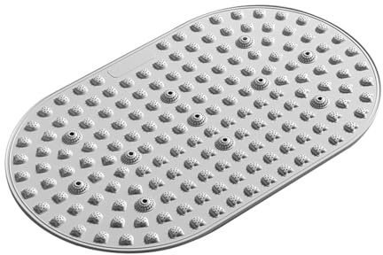 Esterilla de masaje de acupresión con 7 puntos de acupuntura para yoga, fitness en casa (gris, talla única)