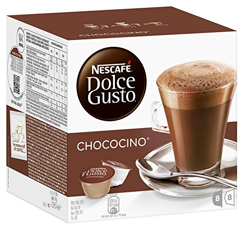 Nescafé Dolce Gusto Chococino Cacao, Capsule au Cacao, Chocolat, 16 Capsules (8 Portions)
