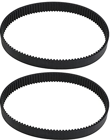 The Lord of the Tools 2x Mower Drive Belt Rubber Black 3mm Pitch 13mm Width 103 Toothed 309mm Circumference Closed Loop Timing Belt Compatible with MacAllister MGTP1000 Lawnmower