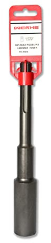 WERHE ® 16.5x35x257 Cloueur professionnel pour terre renforcée Marteau piqueur SDS Max