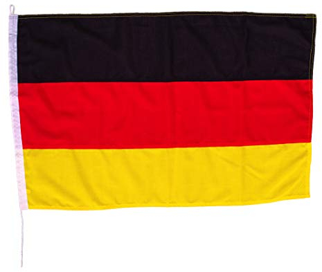 Netflags Flagge Deutschland, Schiffsflagge mit 160 g/qm Stoffgewicht, 14 Verschiedene großen und Varianten, Quer- und Hochformat (40 x 60 cm)
