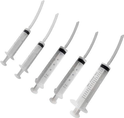 Pitertul 3 Piezas Jeringas de Alimentación para Cría Manual de Pájaros Bebé Cacatúa Periquito Loro Mascotas con Tubos de Buche (5ml*2+10ml*2+20ml)